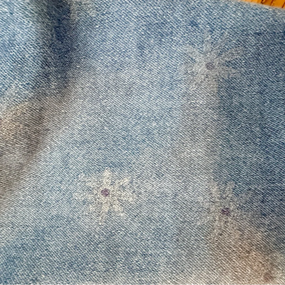 Cat & Jack Baby Girl Jeans Size 12 Months Elastic Waist Daisy Print